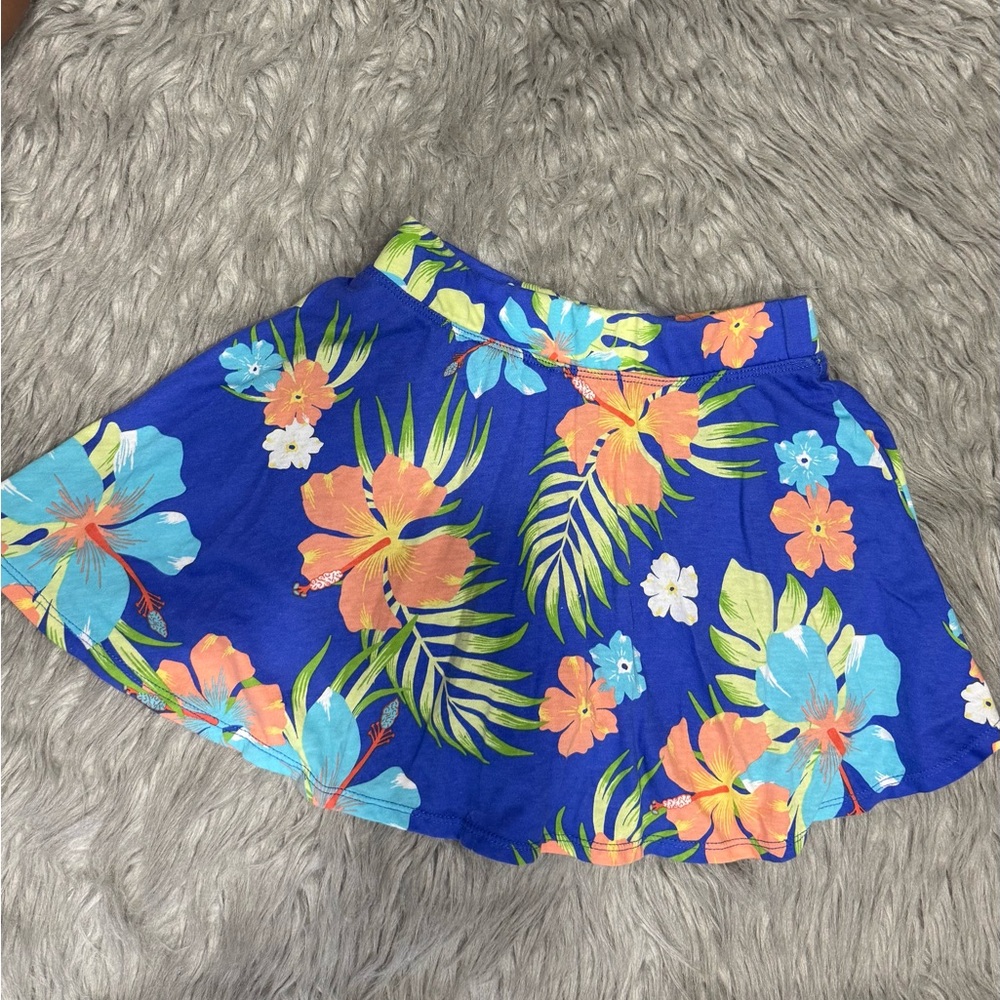 Floral Blue Skirt